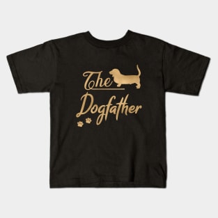 The Basset Hound Dogfather Kids T-Shirt